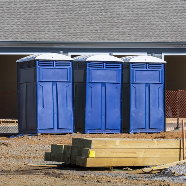 is there a specific order in which to place multiple portable toilets in Okauchee Wisconsin